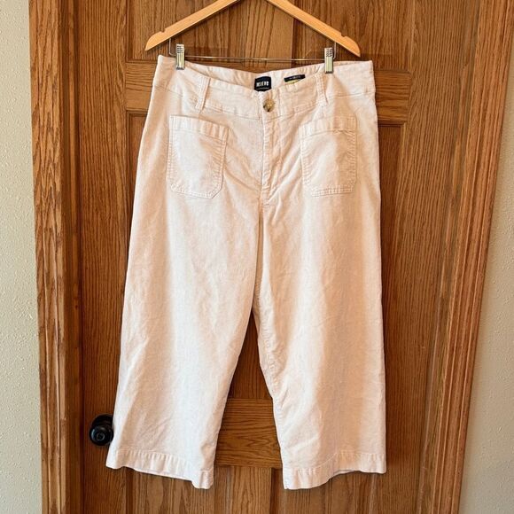 MAEVE Anthropologie Colette Corduroy Wide Leg Crop - Picture 4 of 15